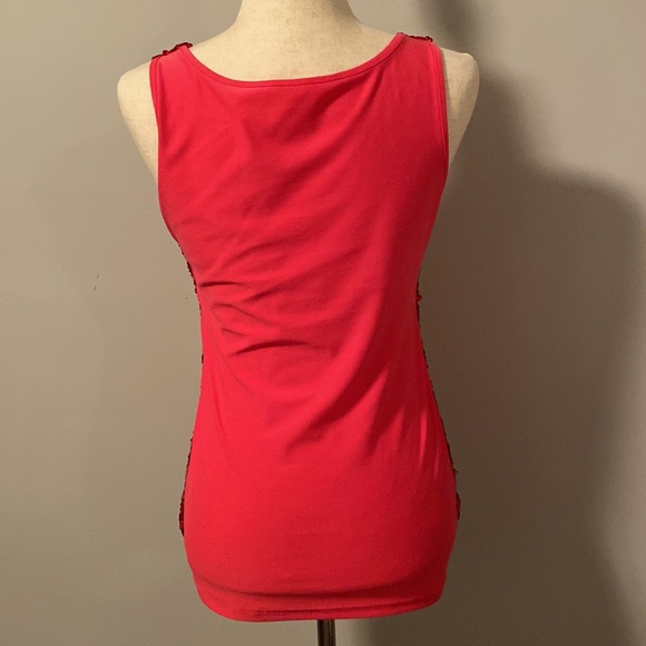 Pink sequin tank top - Women’s M/L - Picture 2 of 3